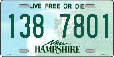 NH license plate 1387801