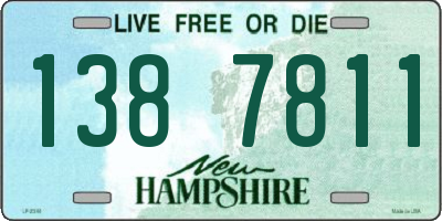 NH license plate 1387811