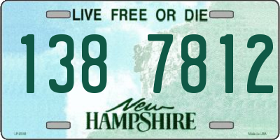 NH license plate 1387812