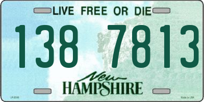 NH license plate 1387813