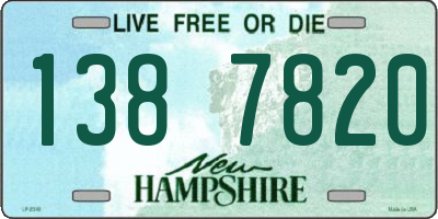 NH license plate 1387820