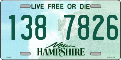 NH license plate 1387826