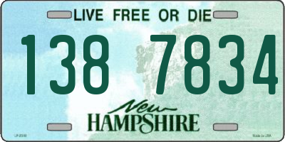 NH license plate 1387834