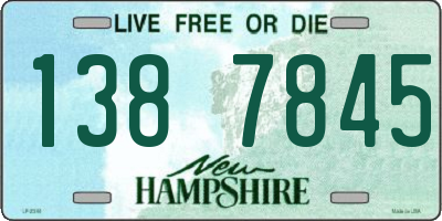 NH license plate 1387845