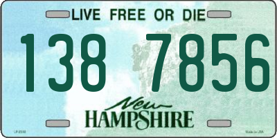 NH license plate 1387856
