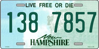 NH license plate 1387857
