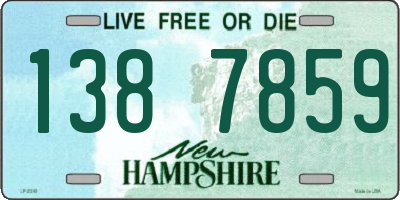NH license plate 1387859