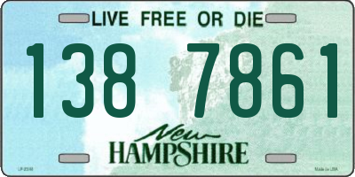 NH license plate 1387861