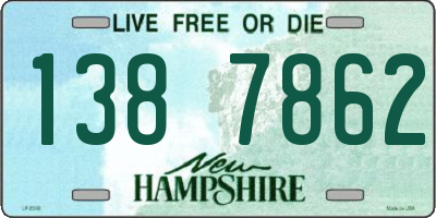 NH license plate 1387862