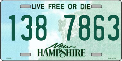 NH license plate 1387863