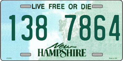 NH license plate 1387864