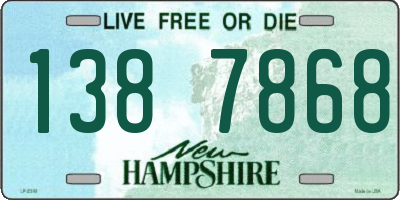 NH license plate 1387868