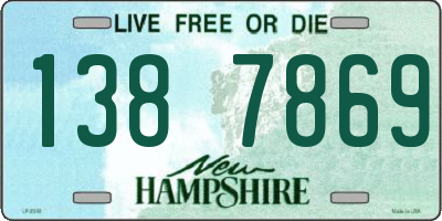 NH license plate 1387869