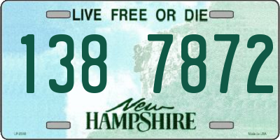 NH license plate 1387872