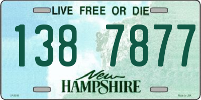 NH license plate 1387877