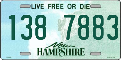 NH license plate 1387883