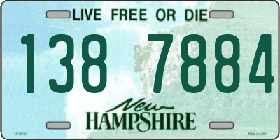 NH license plate 1387884