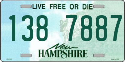 NH license plate 1387887