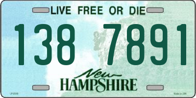 NH license plate 1387891