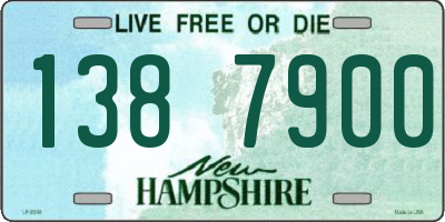 NH license plate 1387900