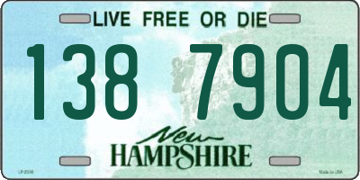 NH license plate 1387904