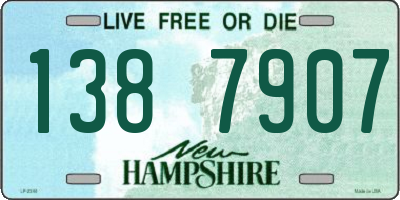 NH license plate 1387907