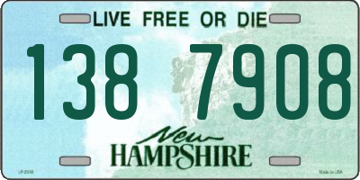 NH license plate 1387908