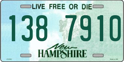NH license plate 1387910