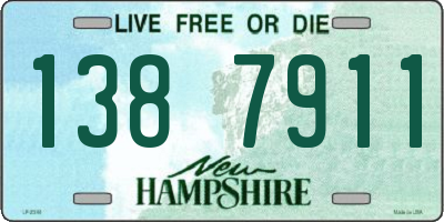 NH license plate 1387911