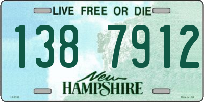 NH license plate 1387912