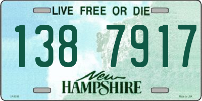 NH license plate 1387917