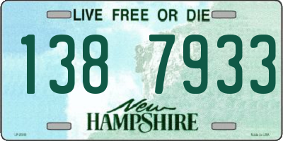 NH license plate 1387933