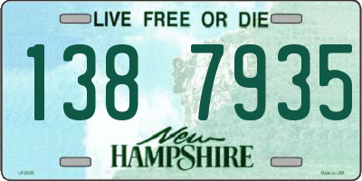 NH license plate 1387935