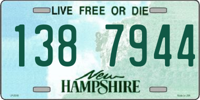 NH license plate 1387944