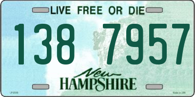 NH license plate 1387957