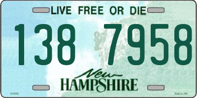 NH license plate 1387958