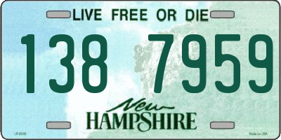 NH license plate 1387959
