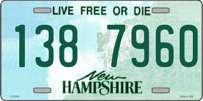 NH license plate 1387960
