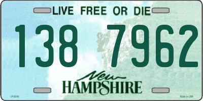 NH license plate 1387962