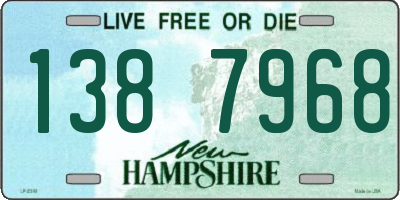 NH license plate 1387968