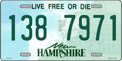 NH license plate 1387971