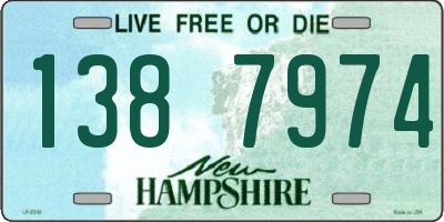 NH license plate 1387974