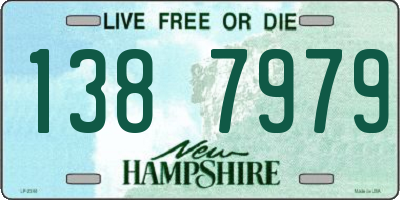 NH license plate 1387979