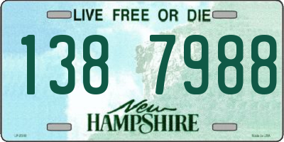 NH license plate 1387988