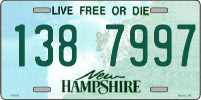 NH license plate 1387997