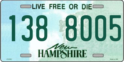 NH license plate 1388005