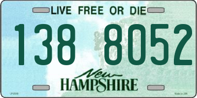 NH license plate 1388052