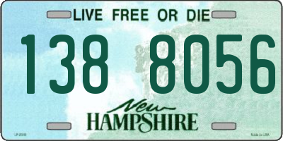 NH license plate 1388056