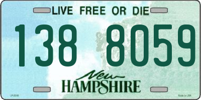NH license plate 1388059