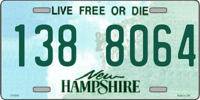 NH license plate 1388064